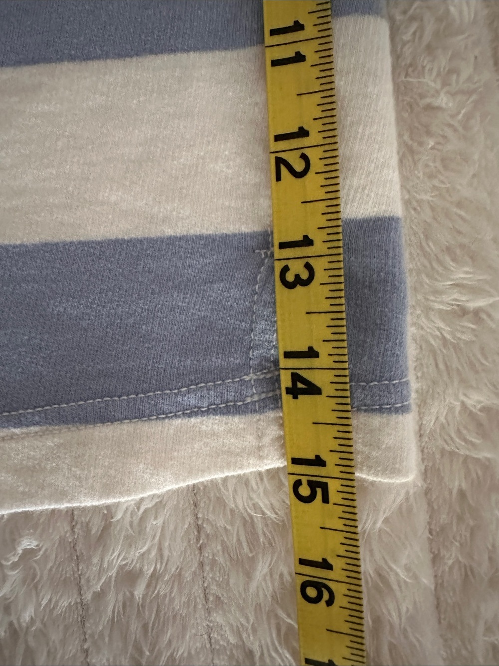 Aerie Striped Rugby Oversized Henley - Cream and Blue - Picture 9 of 9